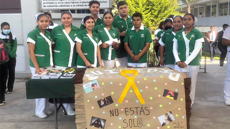 Conalep lleva campaña de prevención de adicciones a plantel Zitácuaro 