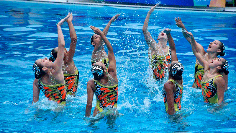 El equipo libre femenil de México gana el oro en natación artística en los Juegos Centroamericanos y del Caribe 2023 