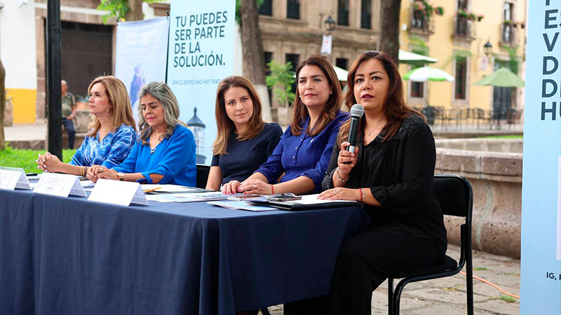 Gobierno de Morelia presenta "Julio Azul 2023", campaña sin precedentes contra la trata de personas 