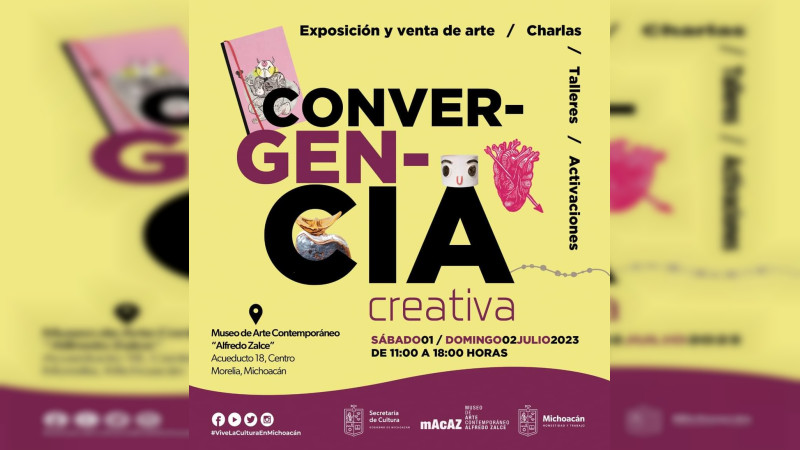 Morelia tendrá este fin de semana talleres de arte y diseño 