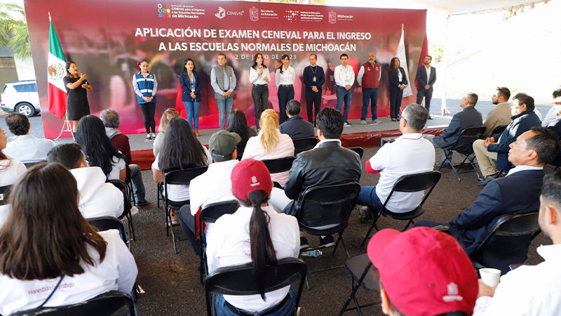 En orden, inicia aplicación del Ceneval para ingreso a Normales de Michoacán