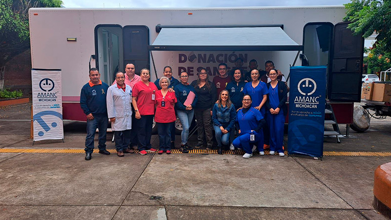 AMANC Michoacán realiza campaña de donación de sangre en Uruapan 