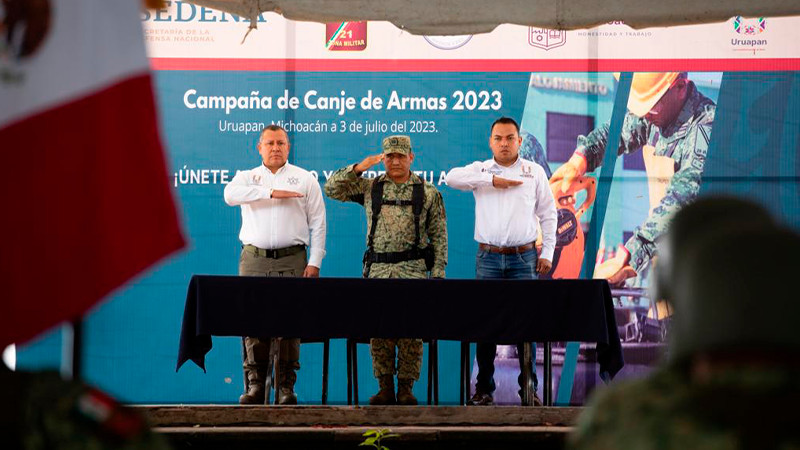 Arranca Campaña de Canje de Armas 2023 en Uruapan 