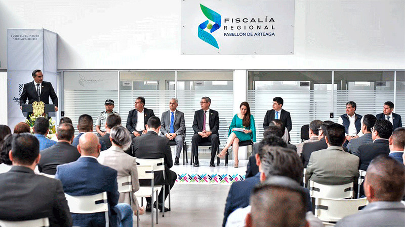 Crean primera Fiscalía Regional en Aguascalientes; gobernadora anuncia la creación de tres más 