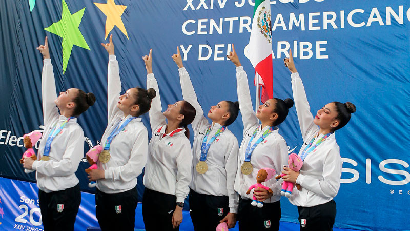 Con nueve oros y en la cima, gimnasia rítmica nacional se despide de San Salvador 
