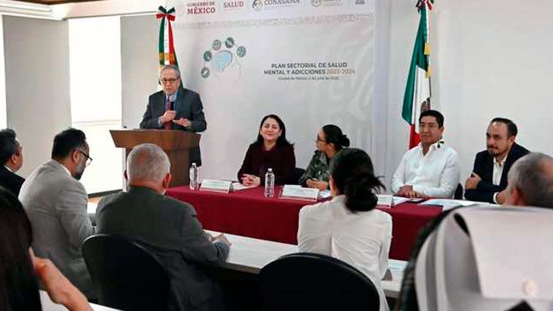 Autoridades presentan Plan Sectorial de Salud Mental y Adicciones 2023–2024 