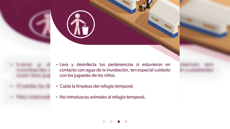 Exhorta Salud Michoacán mantenerse atentos a temporada de lluvias para evitar riesgos