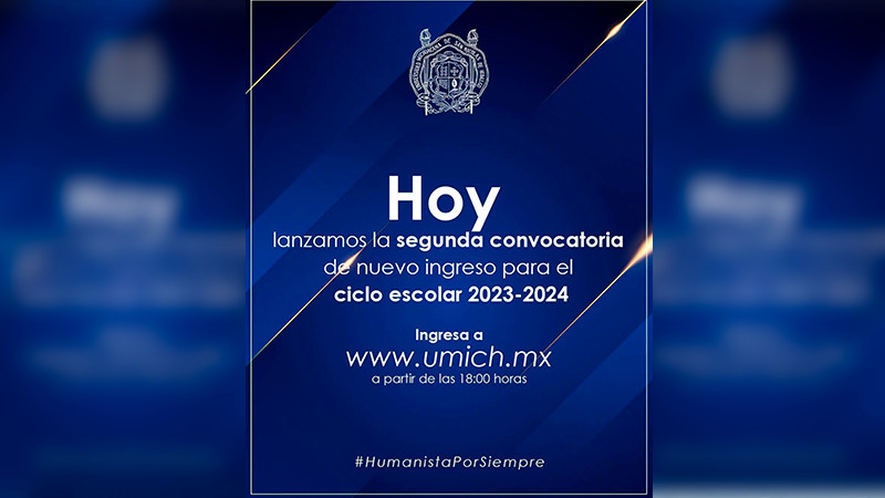 A las 6 de la tarde se publica segunda convocatoria de ingreso a la UMSNH 