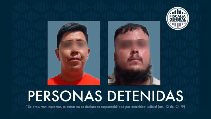 Dos personas detenidas por robo de nómina en Landa de Matamoros 