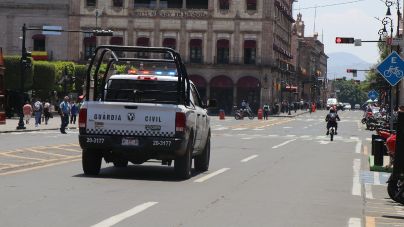 Blindaje Morelia: Guardia Civil continúa labores de prevención y disuasión del delito 
