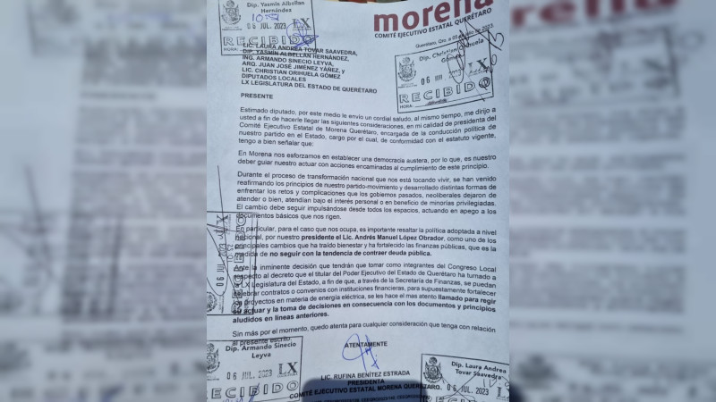 Sancionarán a legisladores de Morena por desacato  