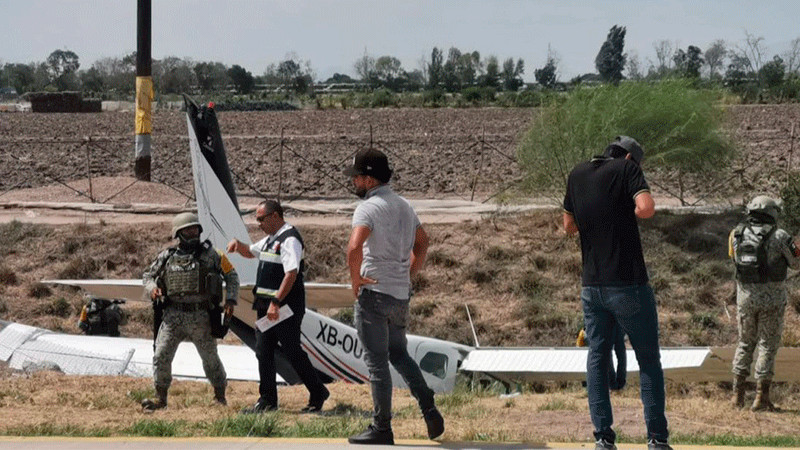 Se desploma avioneta tipo Cessna en Navolato, Sinaloa, tras presentar falla mecánica 