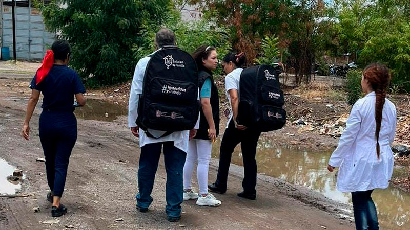 Realiza SSM operativo sanitario en Apatzingán por tromba 