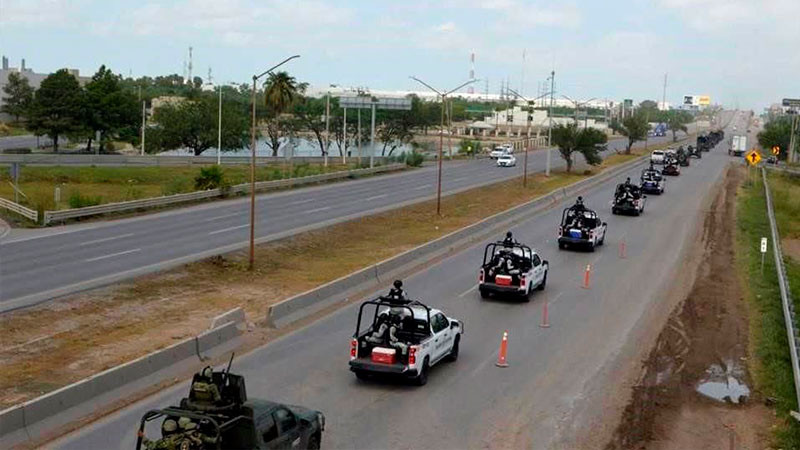 Suman 700 militares de las Fuerzas Especiales que arriban a Reynosa, para reforzar la seguridad 