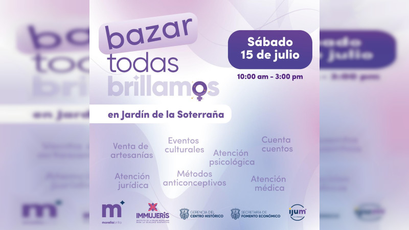 Lista la cuarta edición del Bazar “Todas Brillamos” 