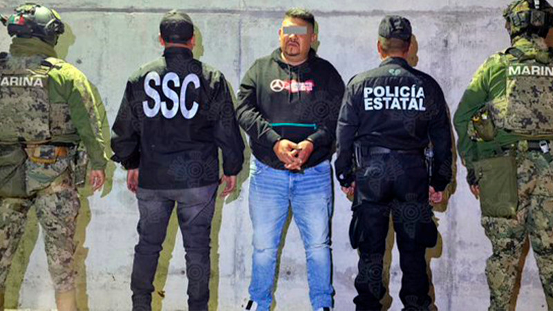 Detienen en Puebla a Julio Cesár "N" segundo al mando de grupo delictivo de la CDMX  