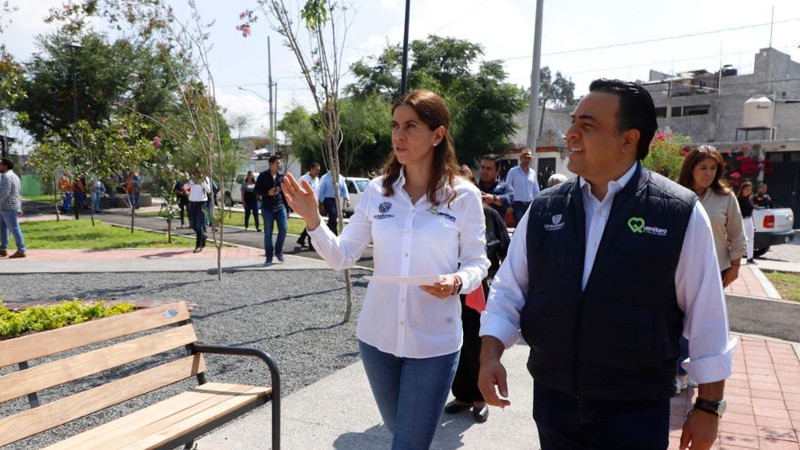 Rehabilitan Parque Benito Juárez en la ciudad de Querétaro 