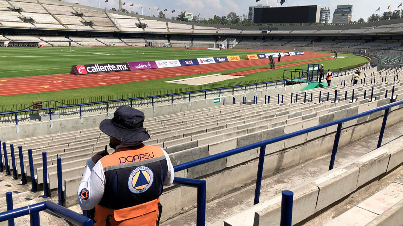 Por Pumas vs América femenil, implementarán dispositivo de seguridad en Estadio Olímpico Universitario 