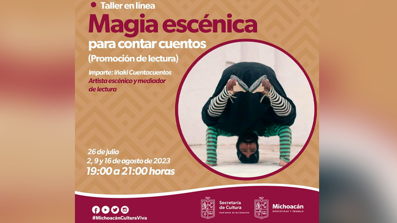 Inscríbete al taller de magia escénica para contar cuentos, Michoacán 