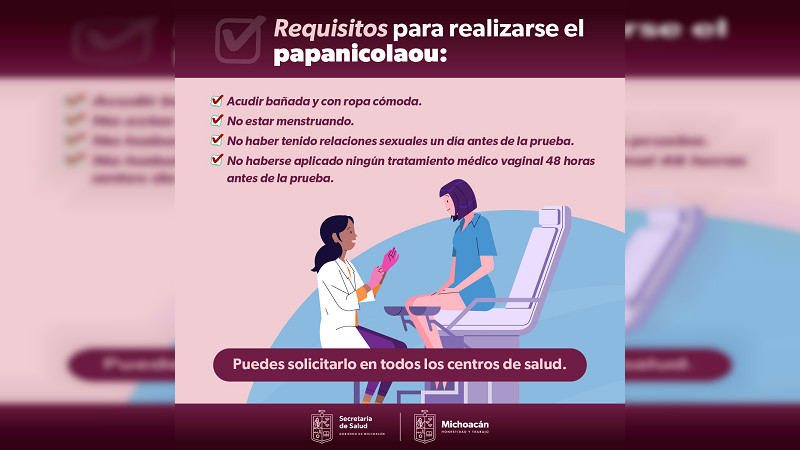 SSM realiza la prueba de Papanicolaou en 364 centros de salud