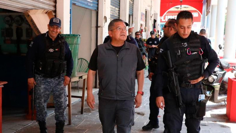 Ortega Reyes supervisa accionar de elementos de seguridad en Tierra Caliente 