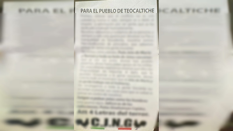 Llueven en Teocaltiche panfletos de Jalisco lanzados desde avioneta: Acusan a militares de vender explosivos a Sinaloa 