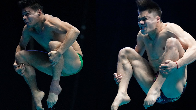 Osmar Olvera y Rodrigo Diego avanzan a la final de trampolín de 3m en el Mundial de Natación 