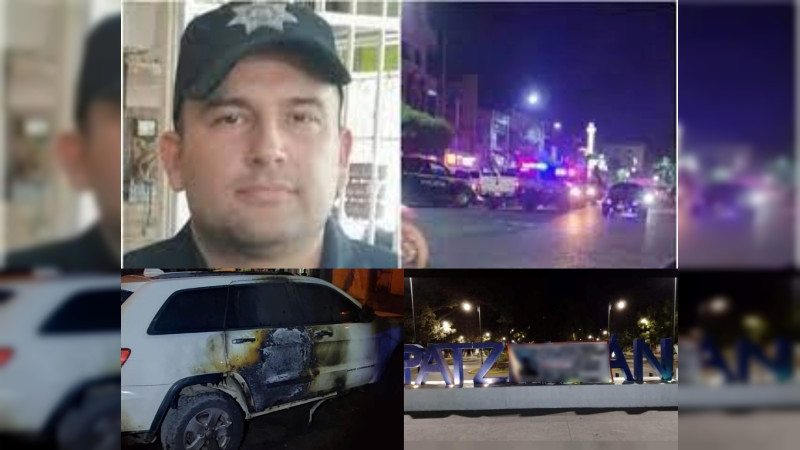 Se acumulan denuncias, amenazas y atentados contra Jesús Rangel, subdirector de la Policía de Apatzingán: Le queman blindada 