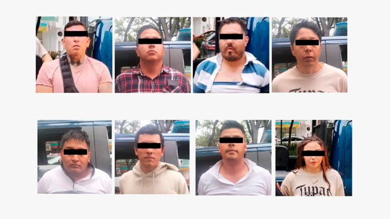Detienen a 8 integrante de un grupo delincuencial, en alcaldía Benito Juárez, CDMX 