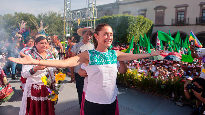 Claudia Sheinbaum asegura que sus giras por los estados no violan ninguna ley electoral 