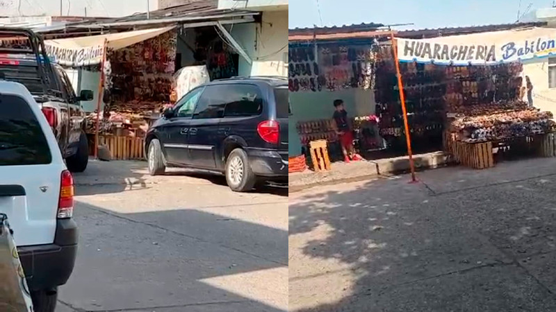 En una huarachería de Apatzingán, Michoacán, asesinan a un individuo  