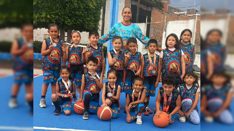 Logran representativos de IMCUFIDE títulos en la Liga Escolar de Iniciación y Desarrollo en Basquetbol Morelia