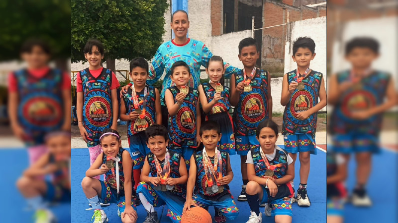 Logran representativos de IMCUFIDE títulos en la Liga Escolar de Iniciación y Desarrollo en Basquetbol Morelia