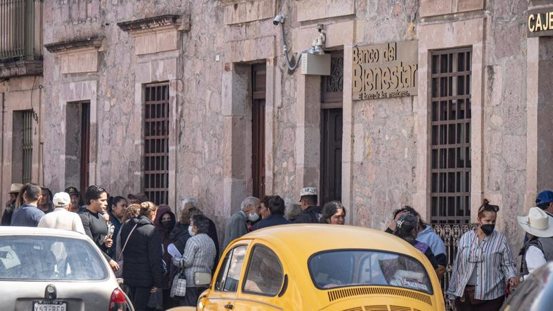 Asaltan Banco del Bienestar en el Centro Histórico de Morelia; roban 7 mdp
