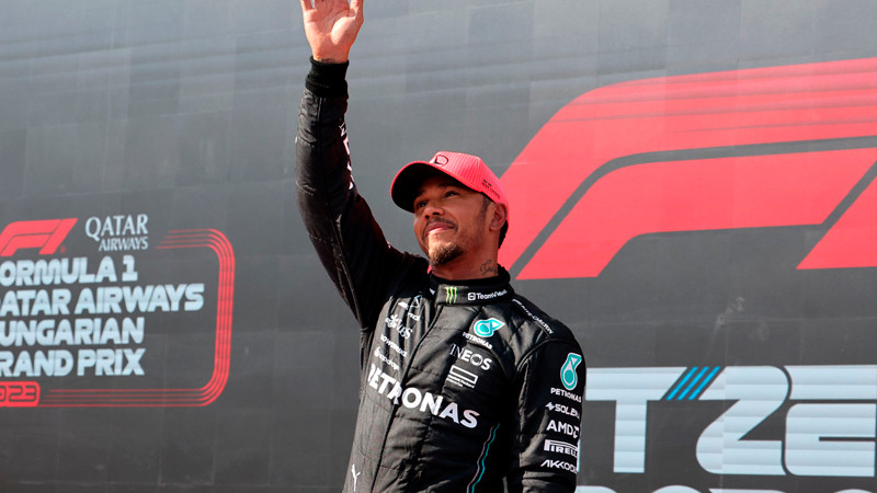 Hamilton sorprende y se queda con la "pole" en Gran premio de Hungría, "Checo Pérez" arrancará P9 