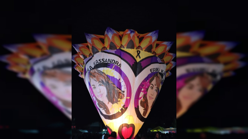 Con globo de cantoya recuerdan a enfermera víctima de feminicidio en Paracho 