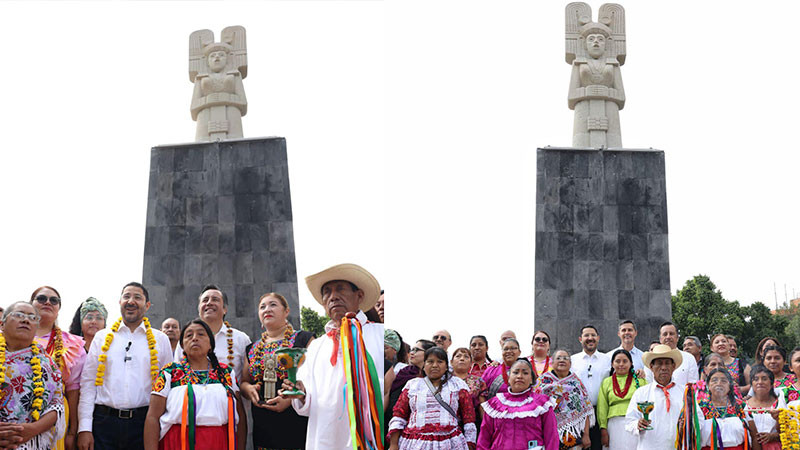 Gobierno de la CDMX devela réplica de la joven de Amajac 