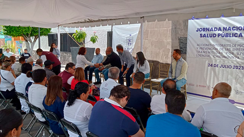Arranca Salud de Michoacán operativo contra el dengue en Sahuayo