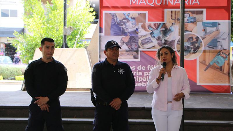 Ayuntamiento de Ciudad Hidalgo, presentó la Exhibición de los talleres que se impartirán en los cursos de verano 2023 y un Día con tu Policía