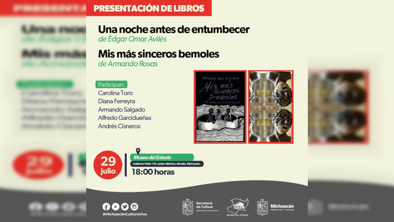 Presentarán libros de escritores mexicanos en el Museo del Estado 