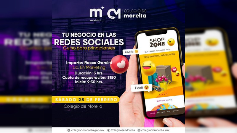 Colegio de Morelia invita a sus cursos sobre uso de las social media 