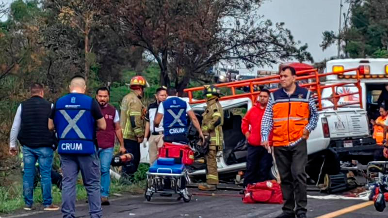 Muere otro del accidente carretero en Charo, Michoacán; ya suman tres los fallecidos