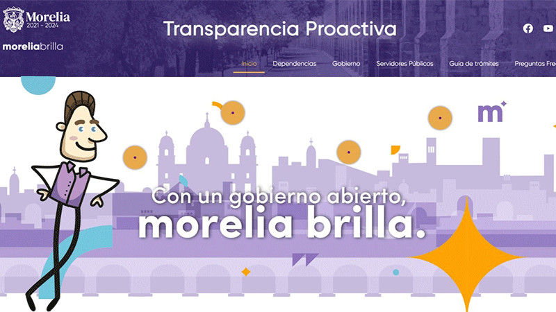 Unidad de transparencia tiene doble página sobre información de Morelia
