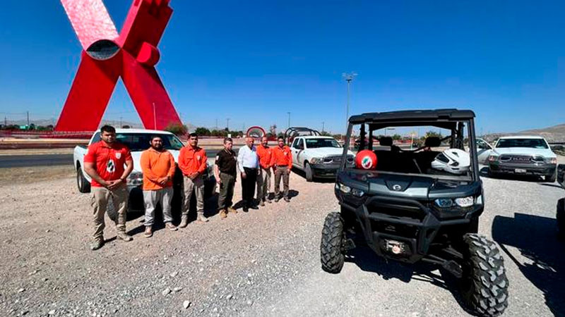 Destina INM vehículos especiales tipo Razer para rescate de población migrante en el norte del país 