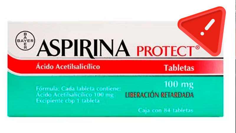 Alertan en Michoacán sobre falsificación de Aspirina Protect