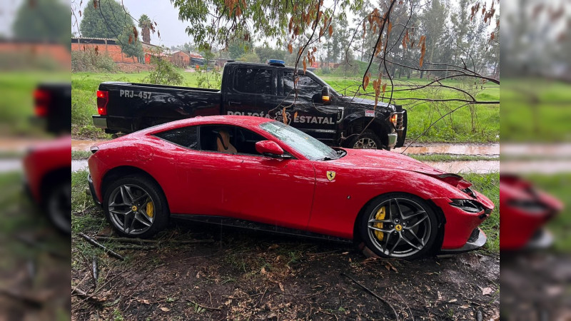 Hallan en Jalisco Ferrari de 5 millones de pesos, robado en Aguascalientes 