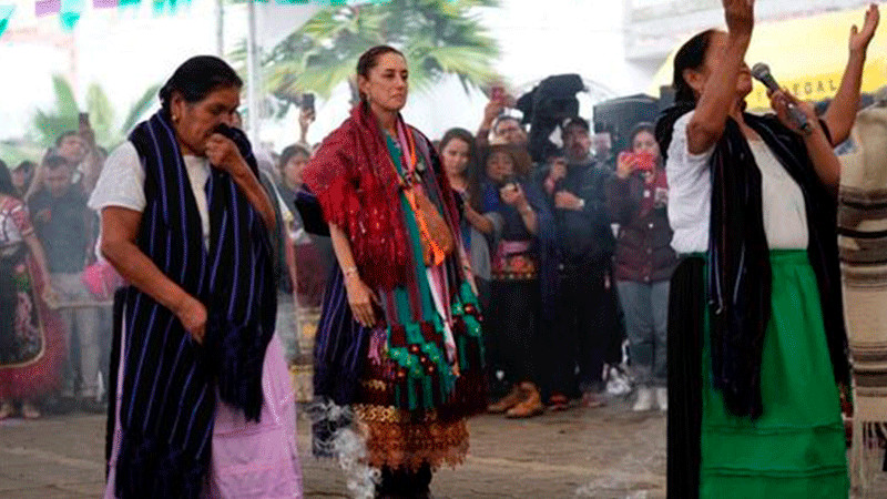 En Michoacán, nombran a Claudia Sheinbaum "Nana" de las comunidades purépechas 