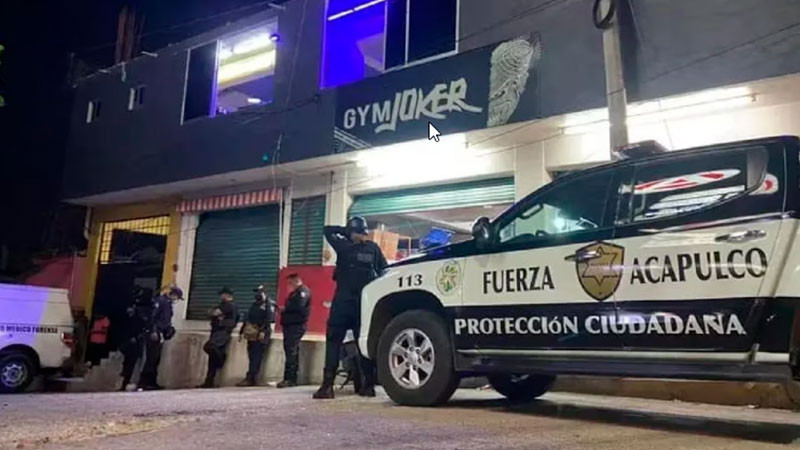 Asesinan a balazos a dueño de gimnasio de Acapulco; un trabajador resultó herido 
