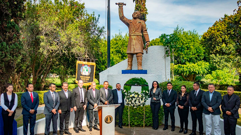 Conmemora Gobierno Municipal de Uruapan el CCXII aniversario luctuoso de Miguel Hidalgo