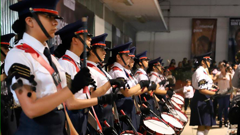 Banda de Guerra del Internado La Huerta destaca en concurso Intersubsistemas 